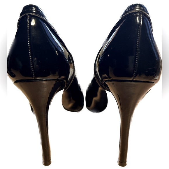 Gorgeous Enzo Angiolini Black Patent Leather Heels- Sz-9 - Picture 4 of 8